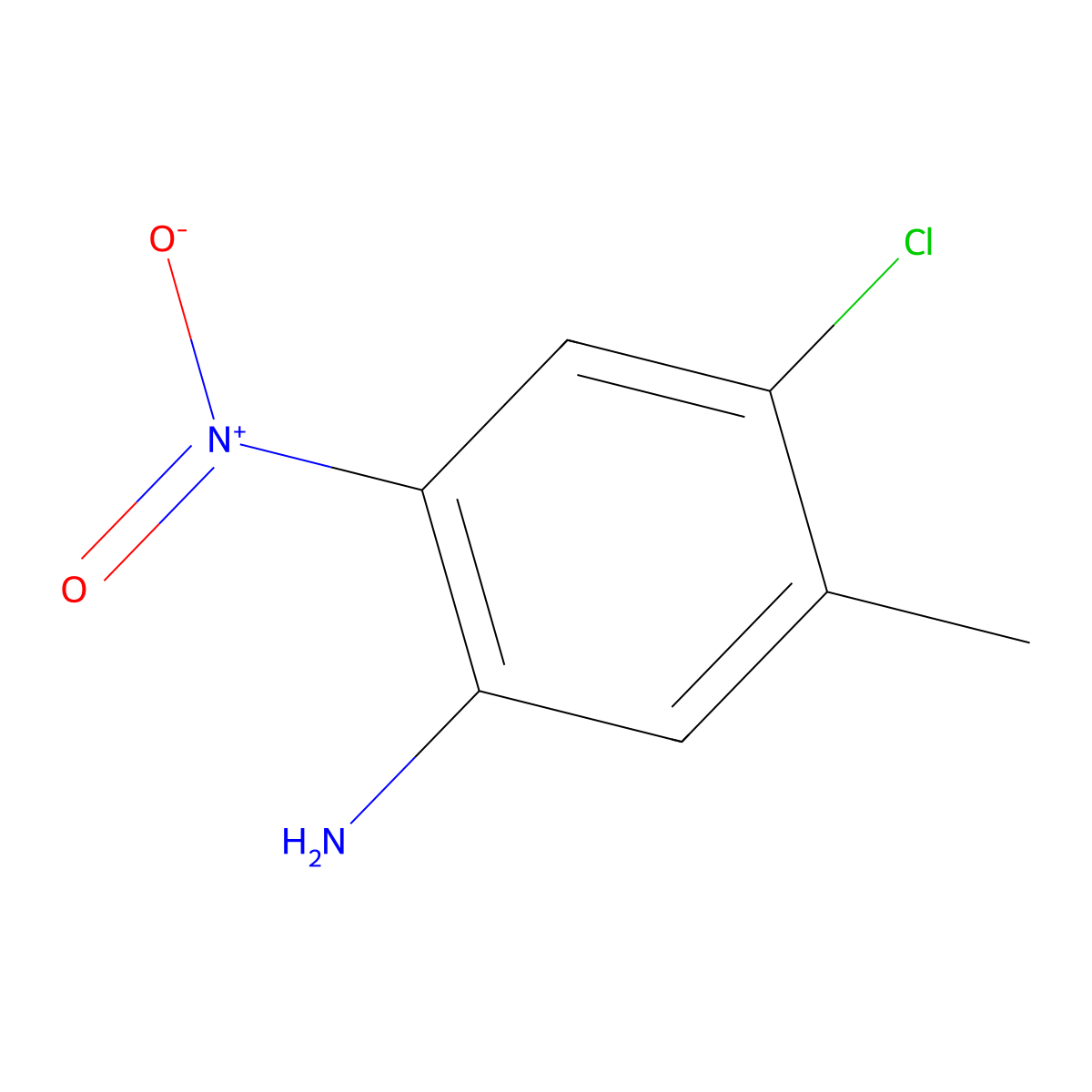 4-Chloro-5-methyl-2-nitroaniline molecular structure, CAS 7149-73-7