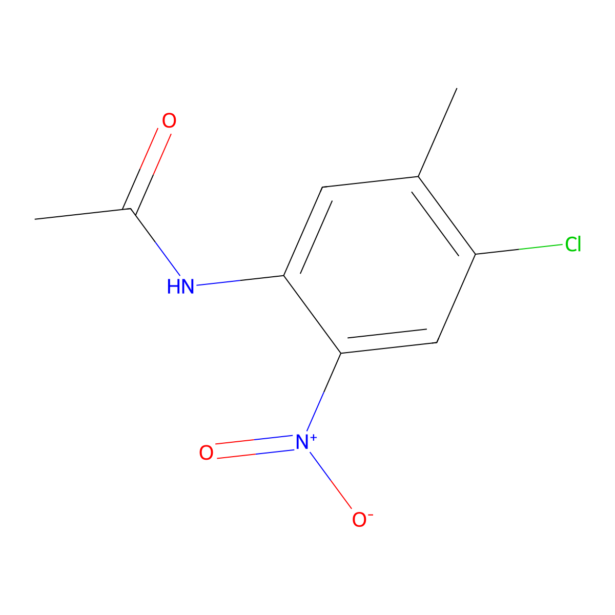 n-(4-Chloro-5-methyl-2-nitrophenyl)acetamide molecular structure, CAS 7149-74-8