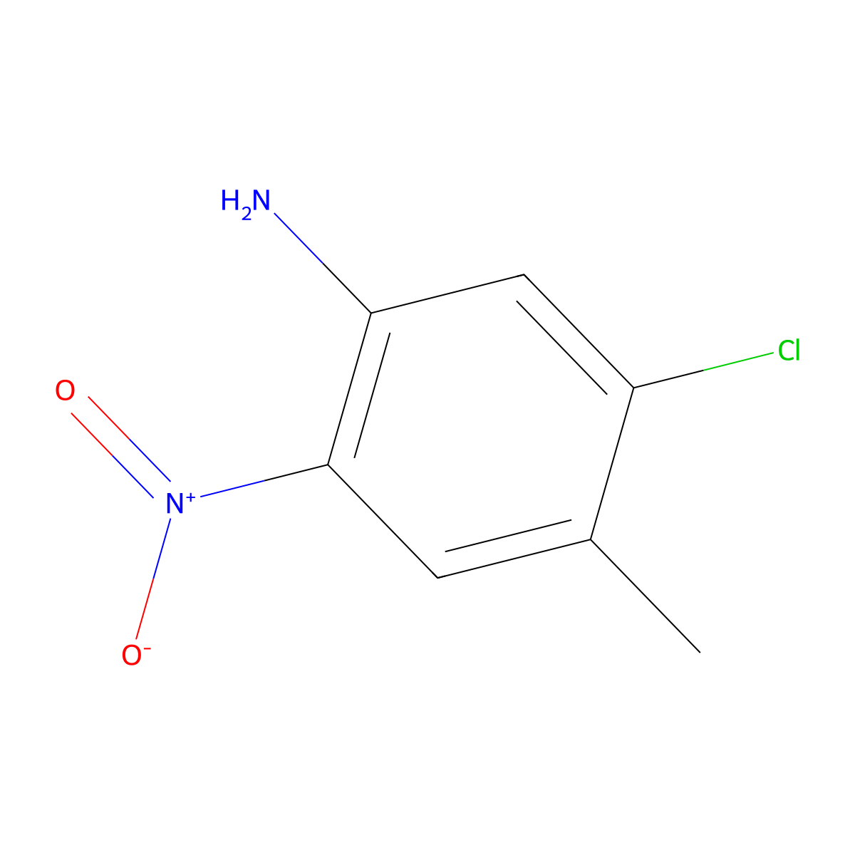 5-Chloro-4-methyl-2-nitroaniline molecular structure, CAS 7149-80-6