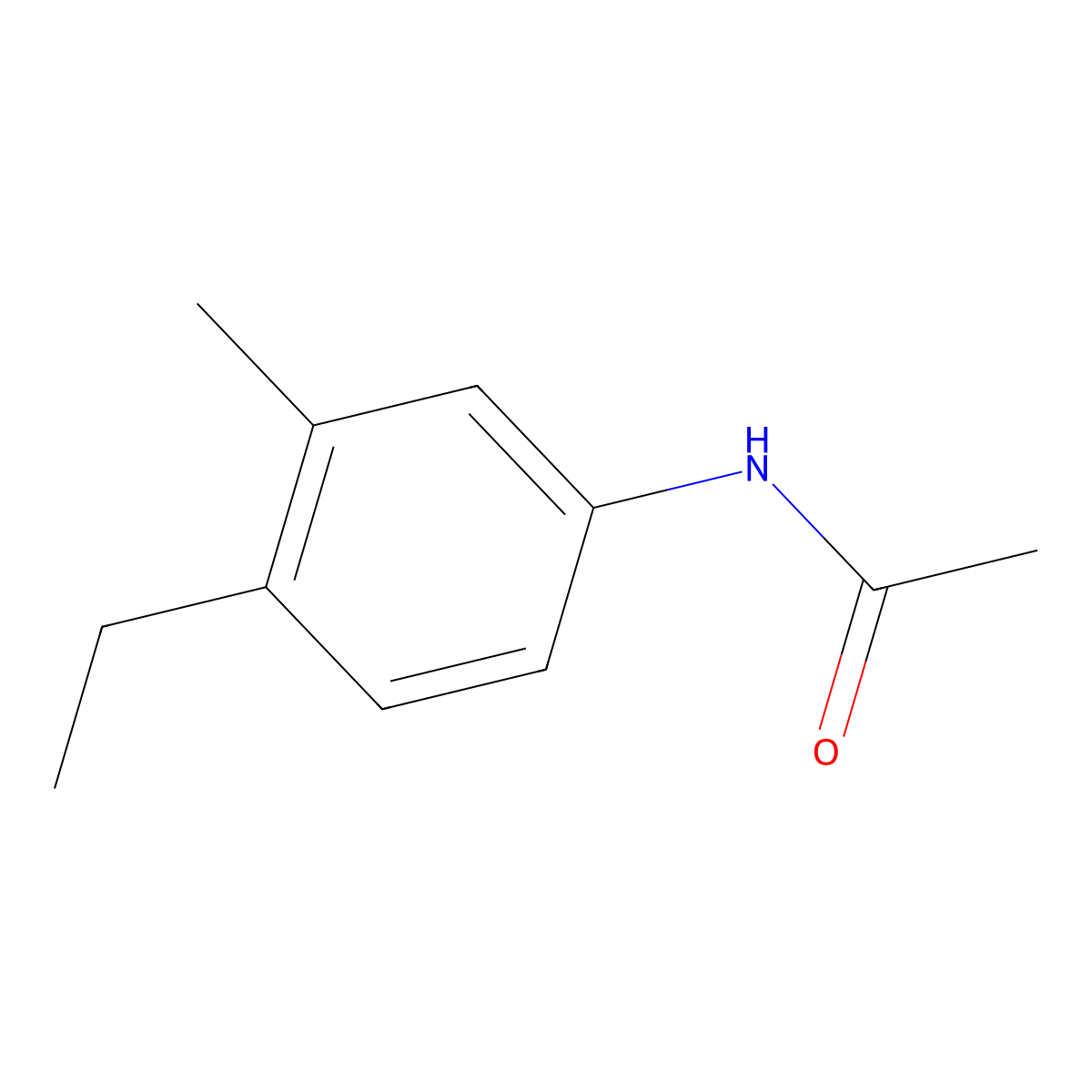 4'-Ethyl-3'-methylacetanilide molecular structure, CAS 7149-81-7
