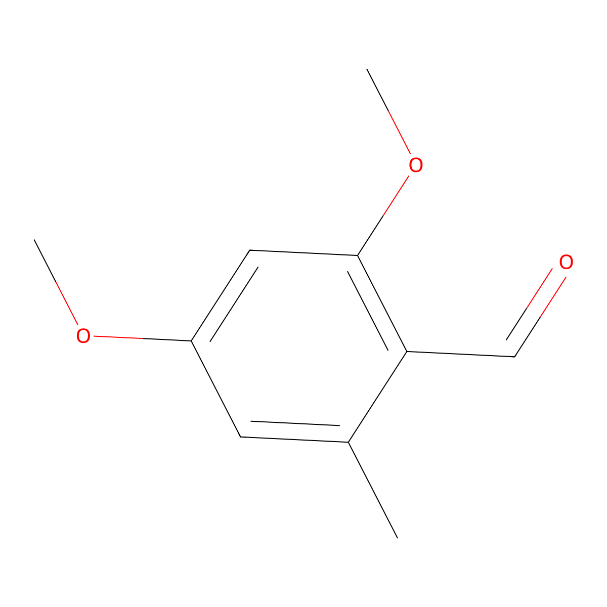 2,4-Dimethoxy-6-methylbenzaldehyde molecular structure, CAS 7149-90-8