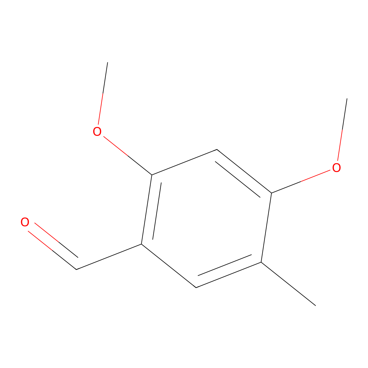 2,4-Dimethoxy-5-methylbenzaldehyde molecular structure, CAS 7149-91-9
