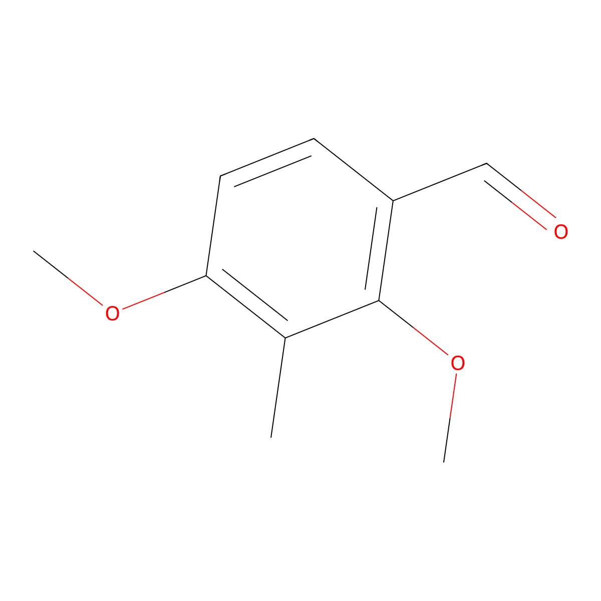 2,4-Dimethoxy-3-methylbenzaldehyde molecular structure, CAS 7149-92-0