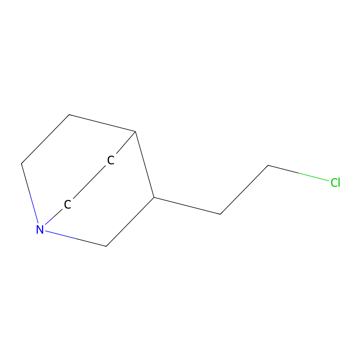 3-(2-Chloroethyl)-1-azabicyclo[2.2.2]octane molecular structure, CAS 714906-18-0