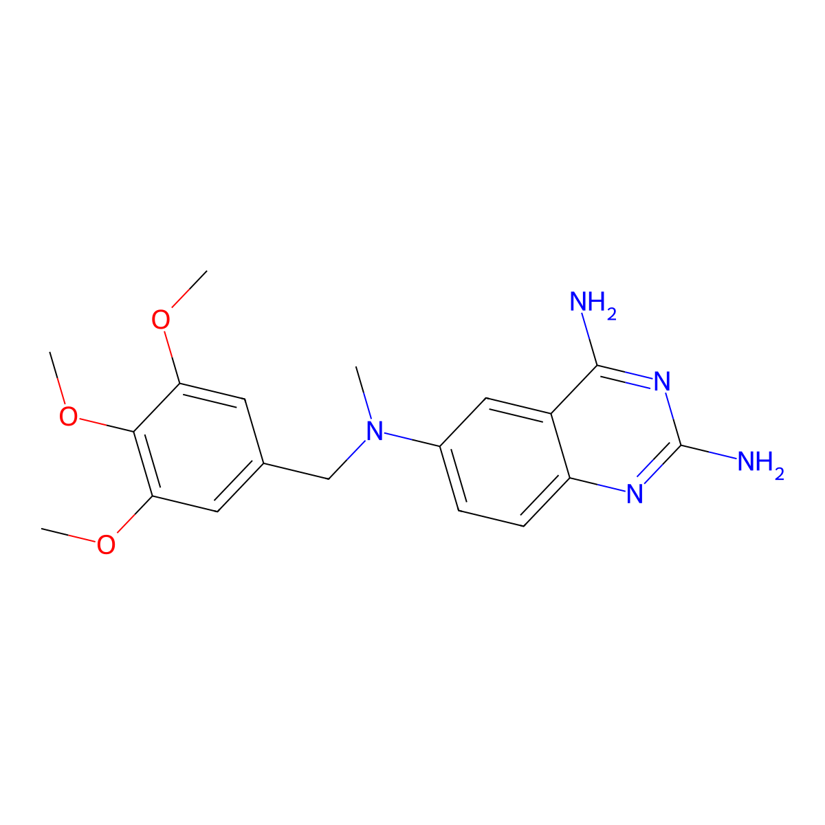 N6-Methyl-N6-(3,4,5-trimethoxybenzyl)quinazoline-2,4,6-triamine molecular structure, CAS 714907-26-3