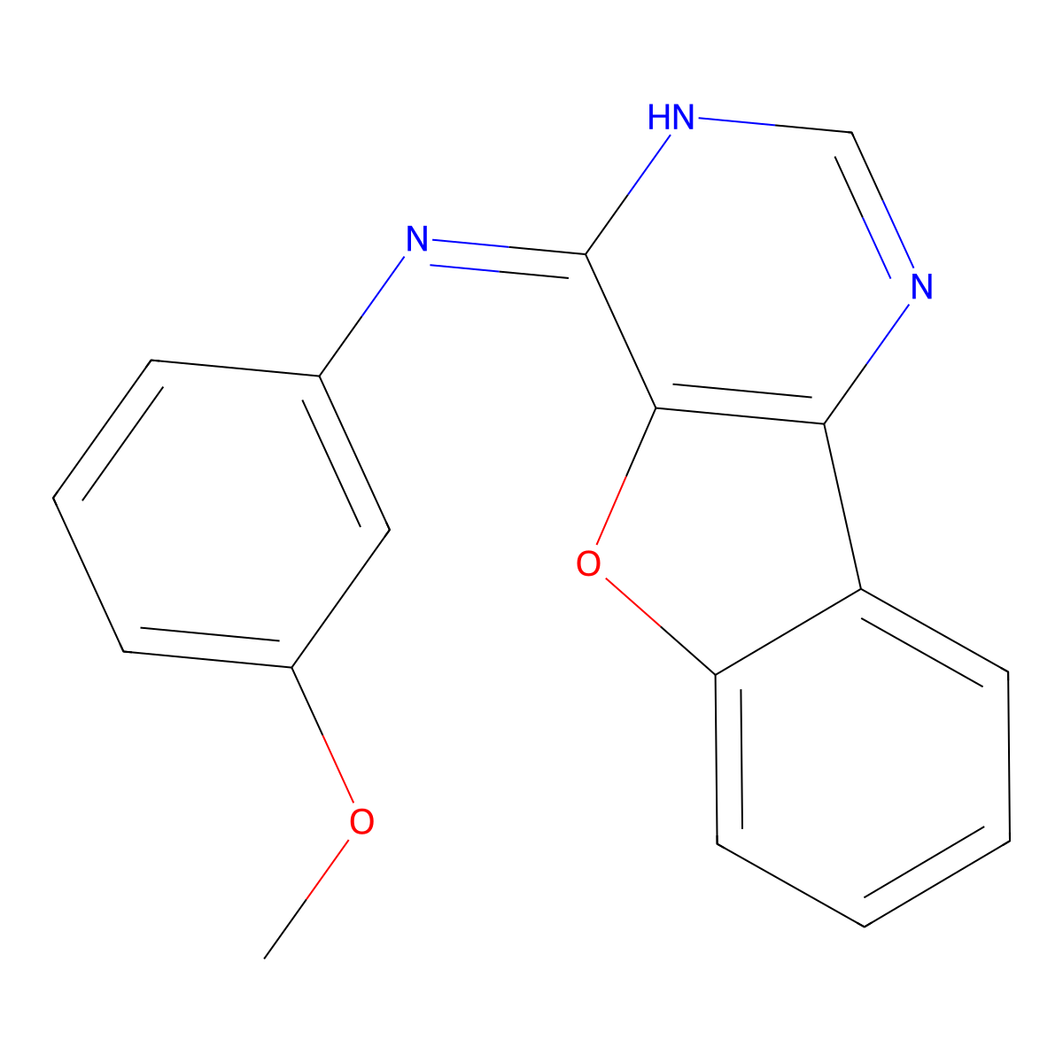 N-(3-methoxyphenyl)-[1]benzofuro[3,2-d]pyrimidin-4-amine molecular structure, CAS 714925-37-8