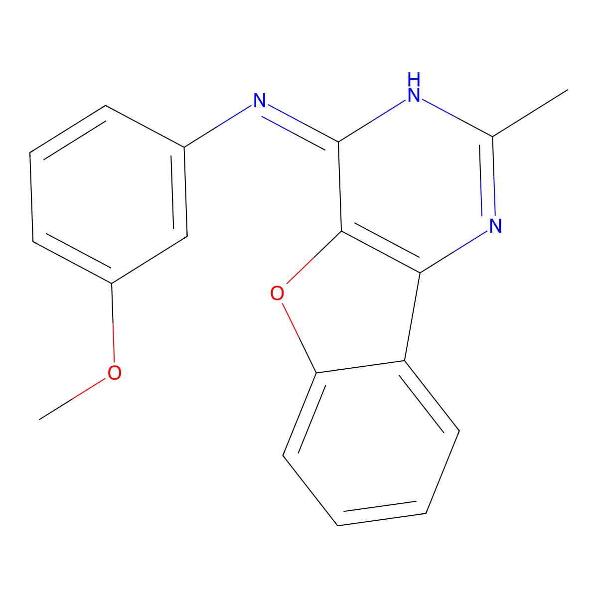 N-(3-methoxyphenyl)-2-methyl-[1]benzofuro[3,2-d]pyrimidin-4-amine molecular structure, CAS 714927-07-8