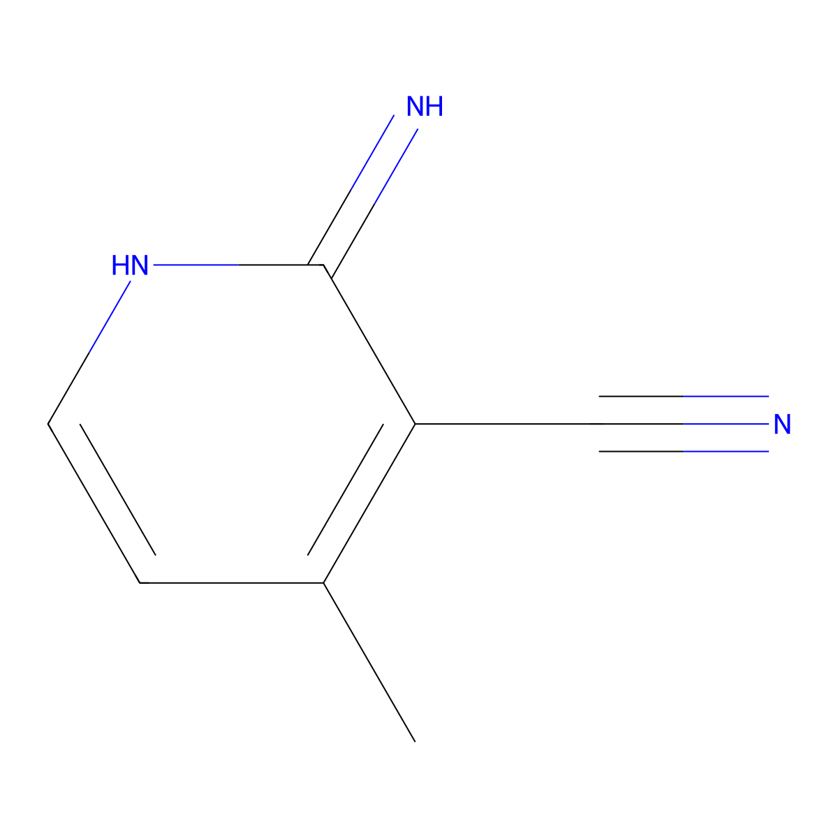 2-Amino-4-methyl-nicotinonitrile molecular structure, CAS 71493-76-0