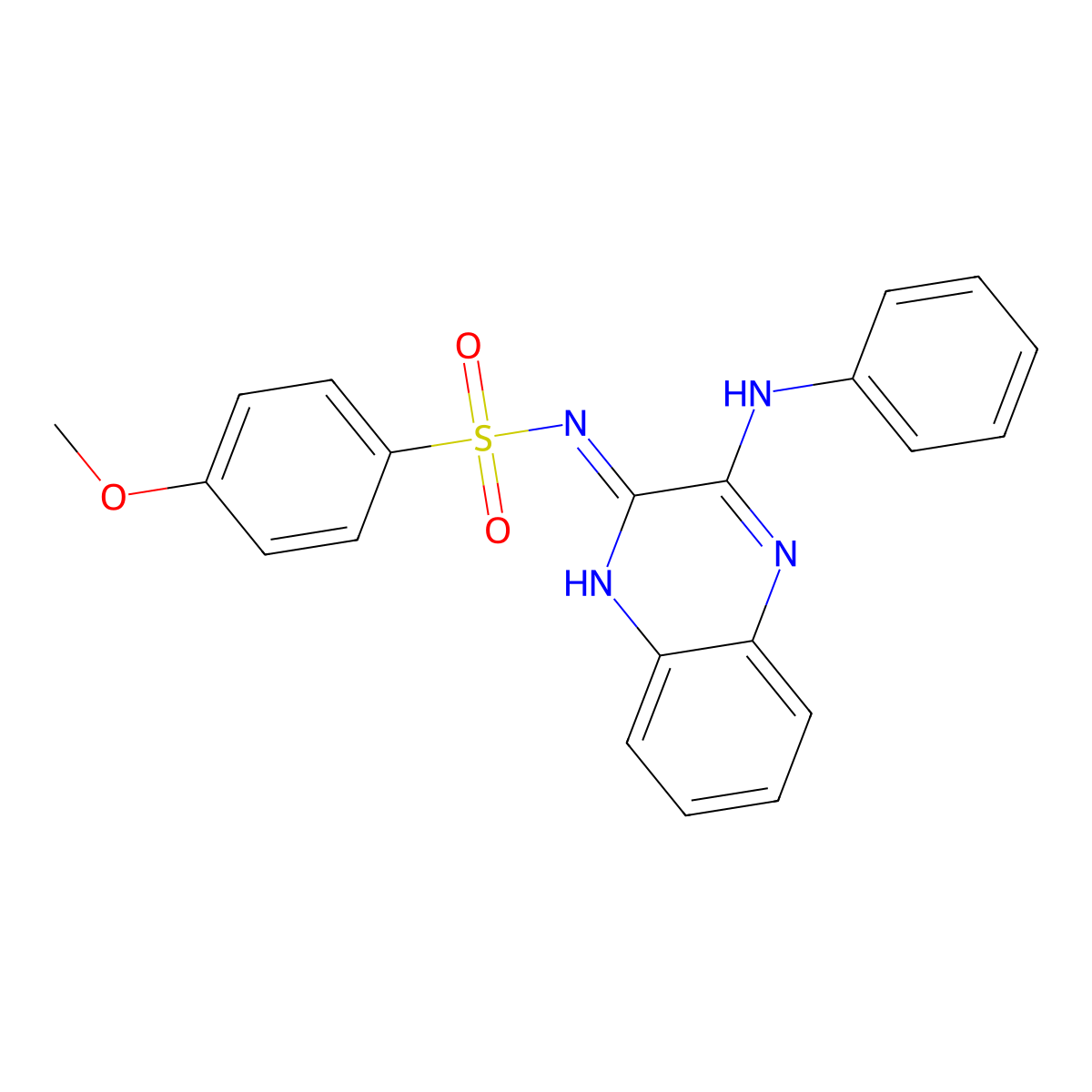 4-methoxy-N-(3-(phenylamino)quinoxalin-2-yl)benzenesulfonamide molecular structure, CAS 714937-46-9