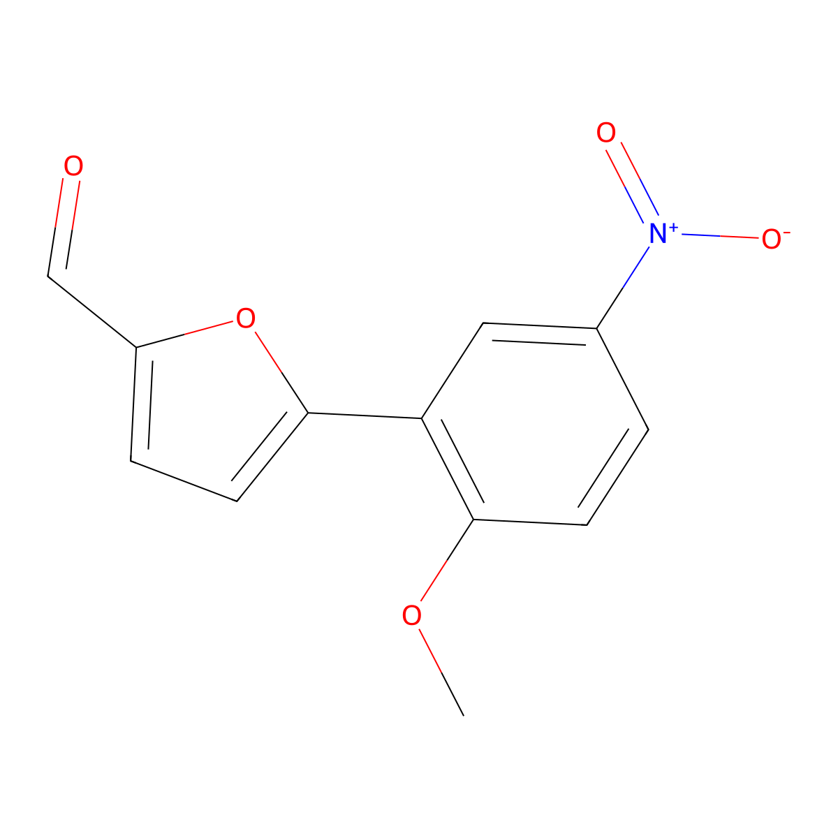 5-(2-Methoxy-5-nitrophenyl)furan-2-carbaldehyde molecular structure, CAS 714939-06-7