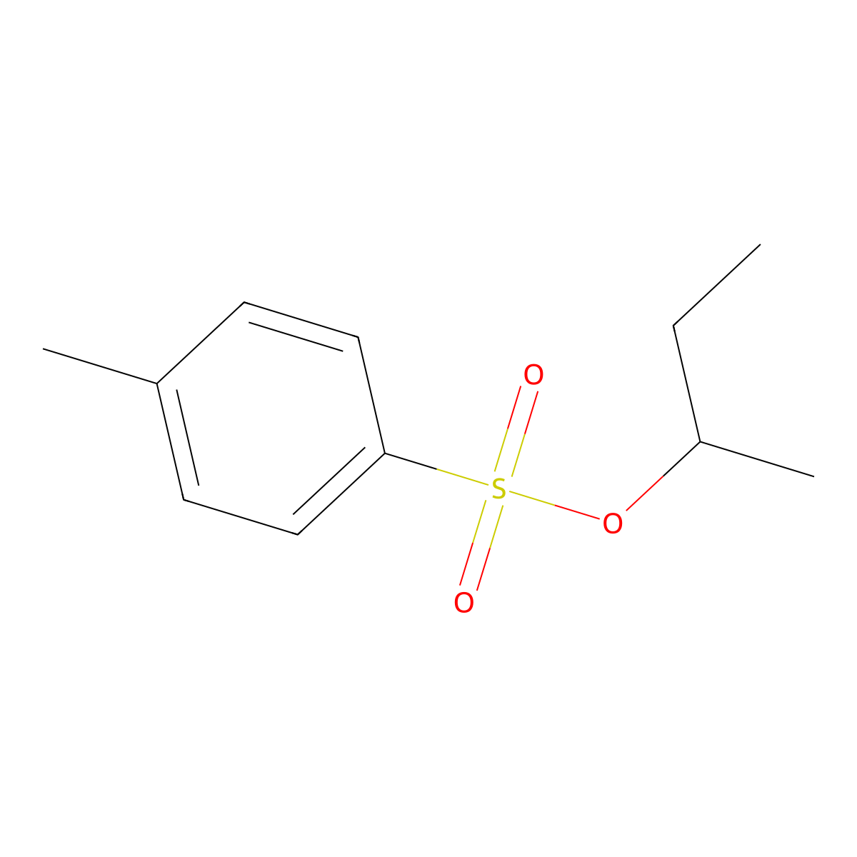 Butan-2-yl 4-methylbenzenesulfonate molecular structure, CAS 715-11-7