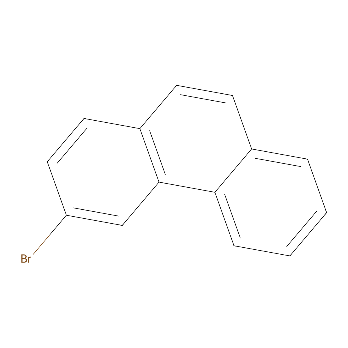 3-Bromophenanthrene molecular structure, CAS 715-50-4