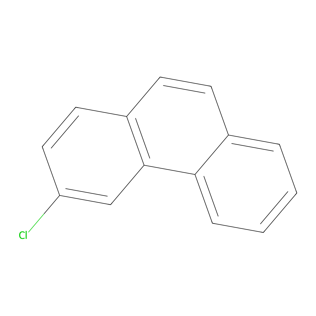 Phenanthrene, 3-chloro- molecular structure, CAS 715-51-5
