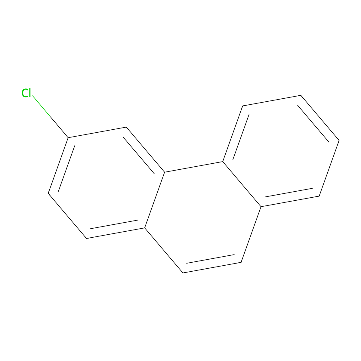 Phenanthrene, 3-chloro- molecular structure, CAS 715-51-5