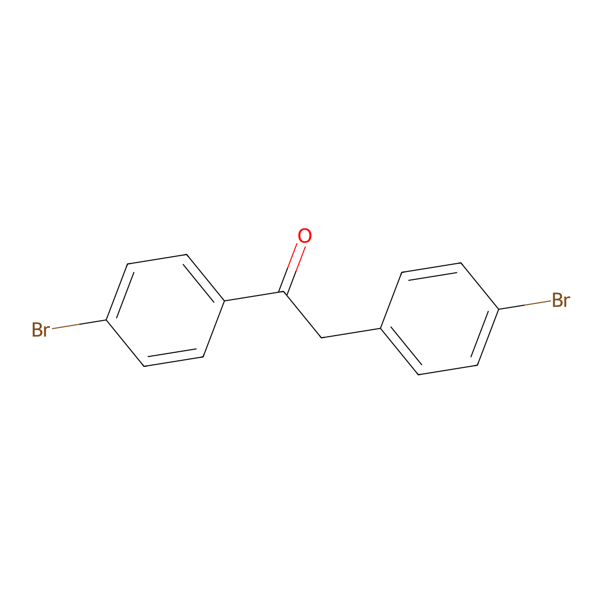 1,2-Bis(4-bromophenyl)ethanone molecular structure, CAS 7150-10-9