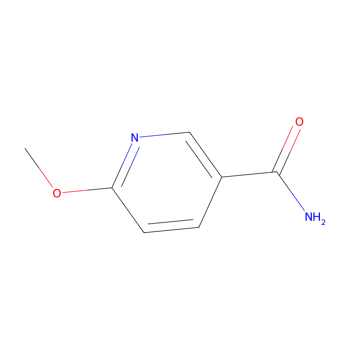 6-Methoxynicotinamide molecular structure, CAS 7150-23-4