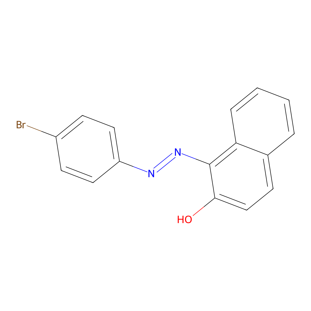 1-[2-(4-Bromophenyl)diazenyl]-2-naphthalenol molecular structure, CAS 7150-24-5