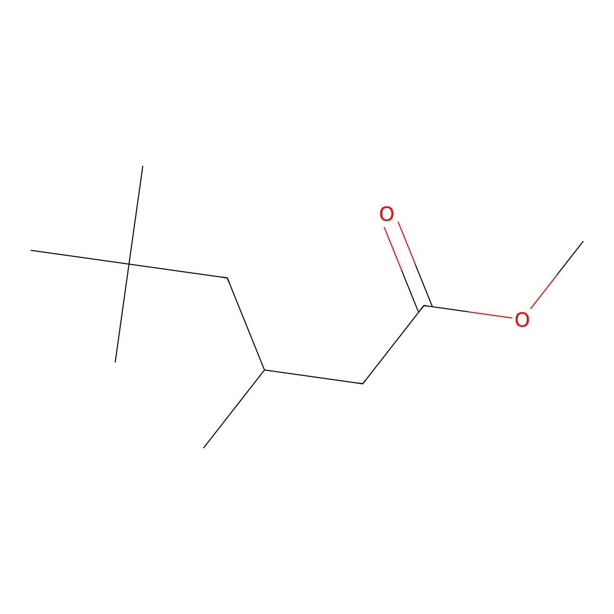 Methyl 3,5,5-trimethylhexanoate molecular structure, CAS 71500-39-5