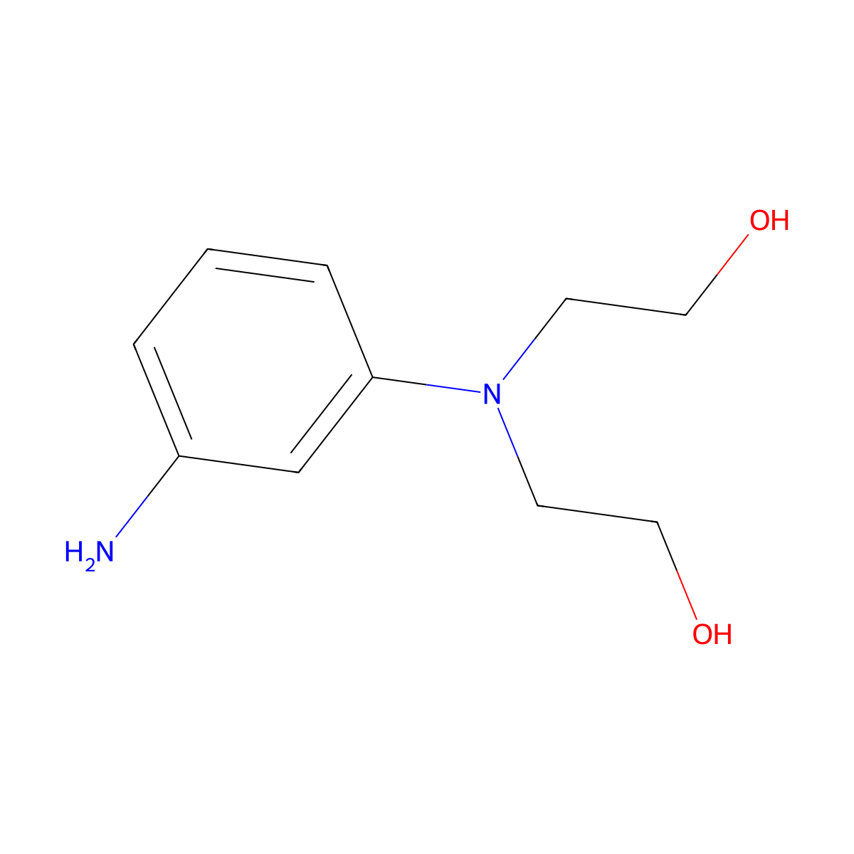 2,2'-[(3-Aminophenyl)imino]bisethanol molecular structure, CAS 71500-42-0