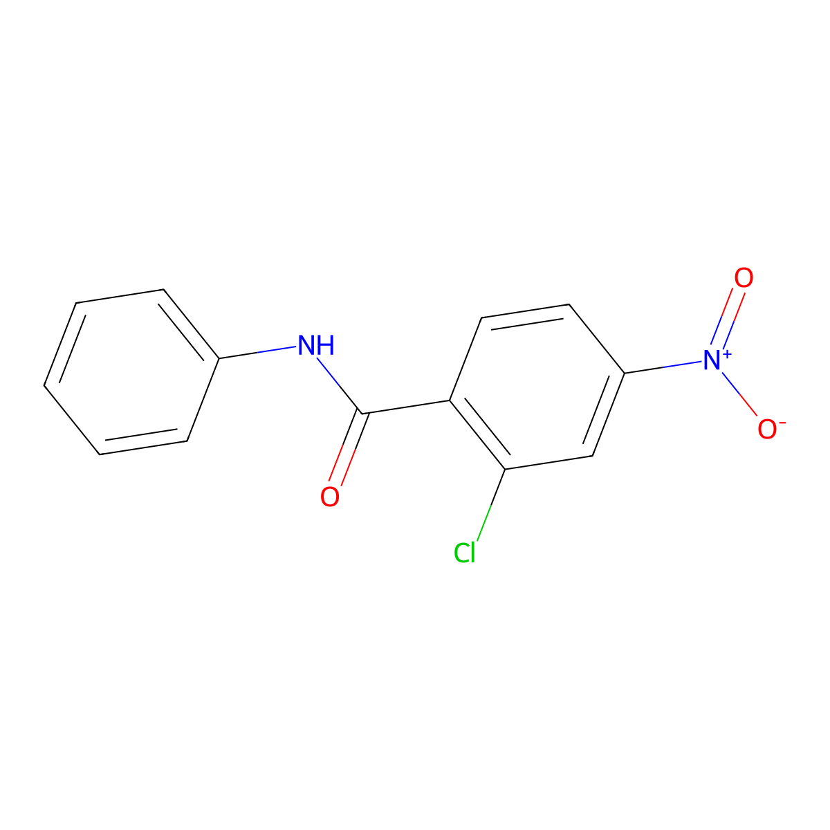 2-Chloro-4-nitrobenzanilide molecular structure, CAS 71501-31-0