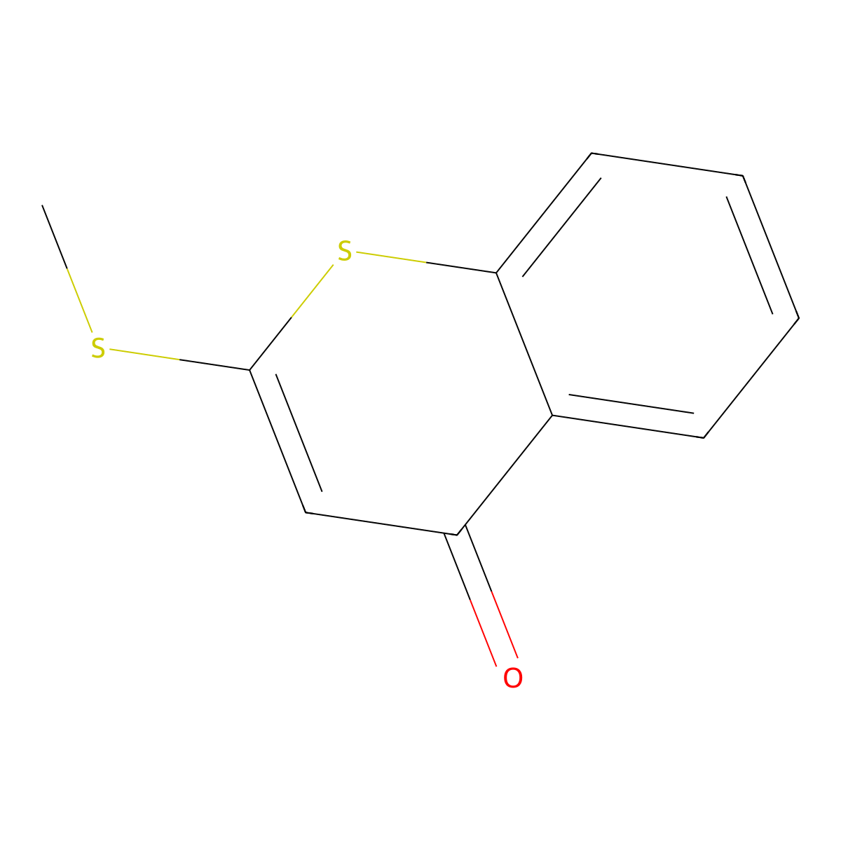 2-(Methylthio)-4H-1-benzothiopyran-4-one molecular structure, CAS 71504-04-6