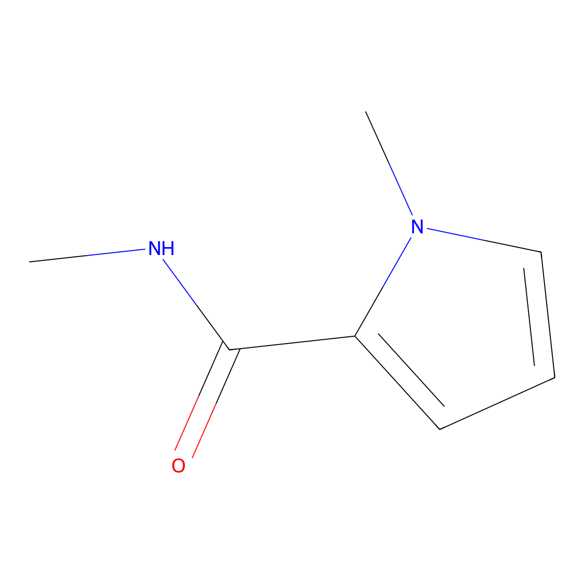 n,1-Dimethyl-1h-pyrrole-2-carboxamide molecular structure, CAS 7151-19-1