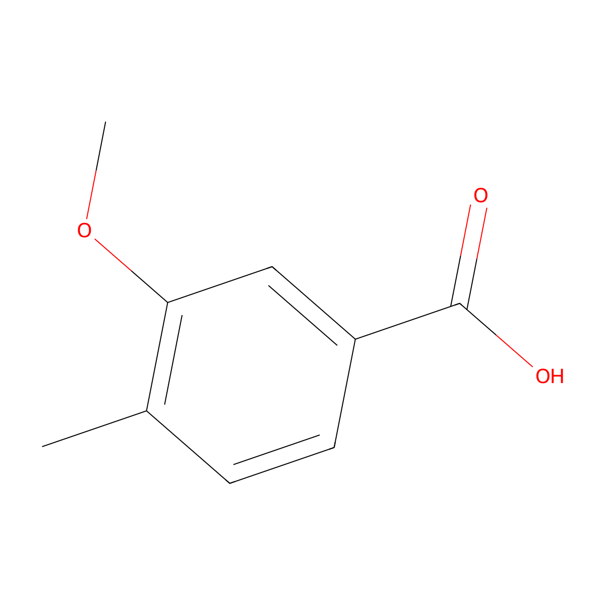 4-Methyl-m-anisic acid molecular structure, CAS 7151-68-0