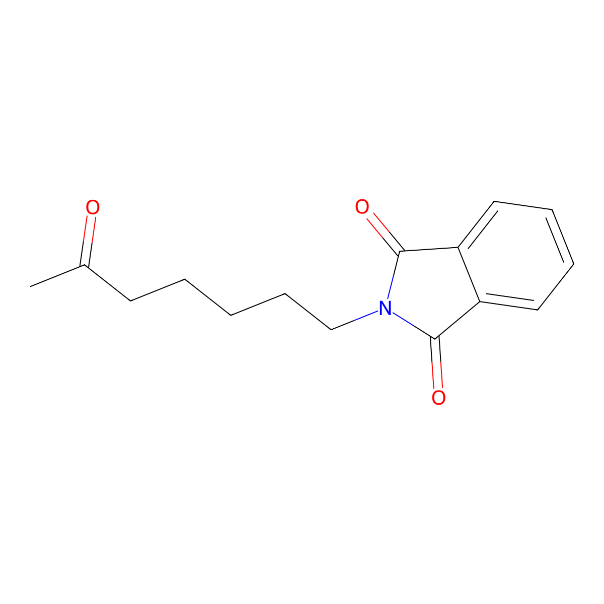 2-(6-oxoheptyl)-2,3-dihydro-1H-isoindole-1,3-dione molecular structure, CAS 71510-42-4
