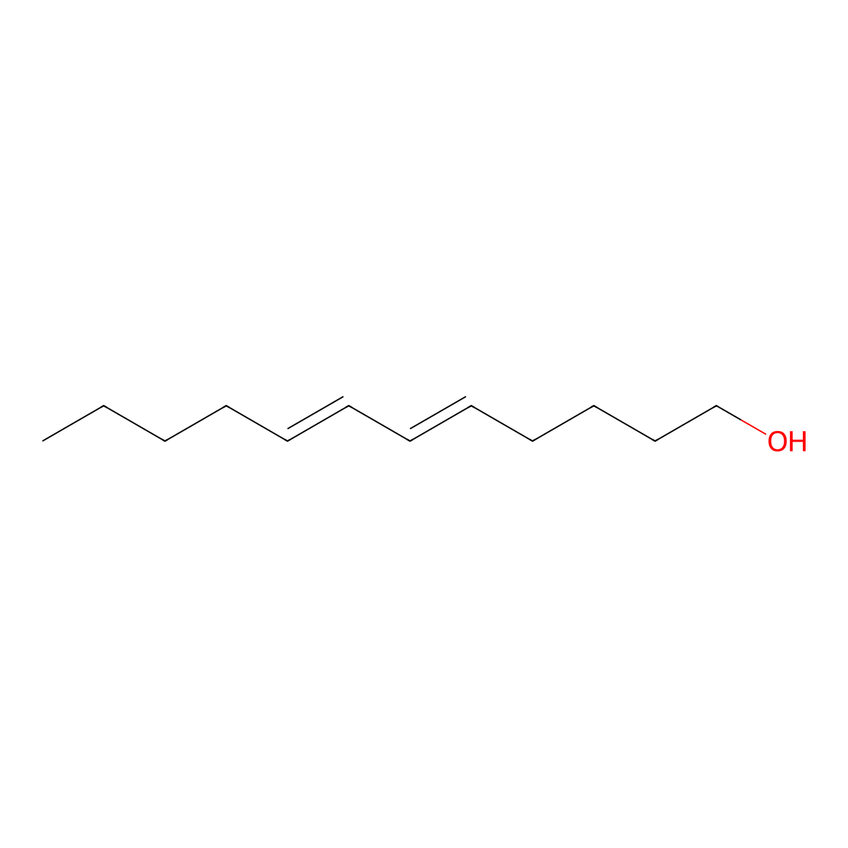 Dodeca-5,7-dienol molecular structure, CAS 71510-51-5