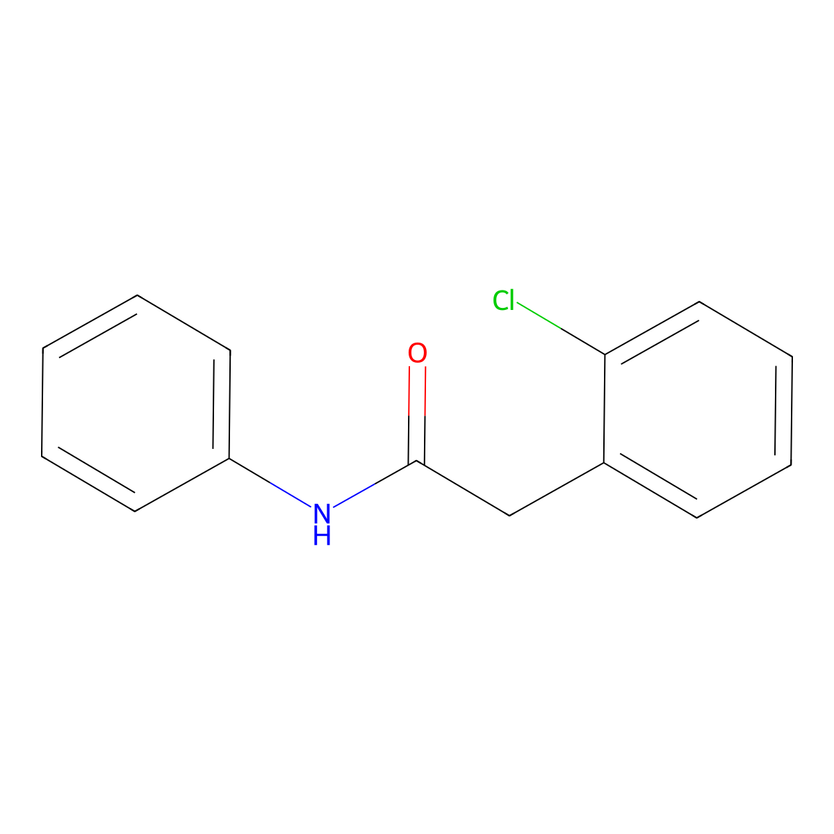 2-(2-chlorophenyl)-N-phenylacetamide molecular structure, CAS 71512-21-5