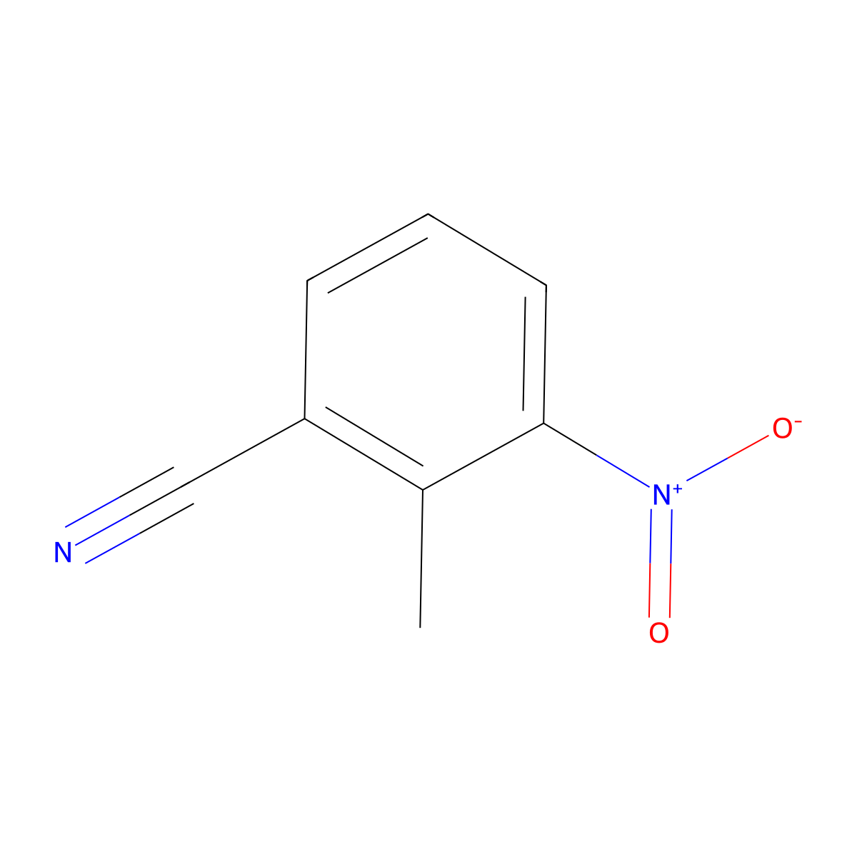 2-Methyl-3-nitrobenzonitrile molecular structure, CAS 71516-35-3