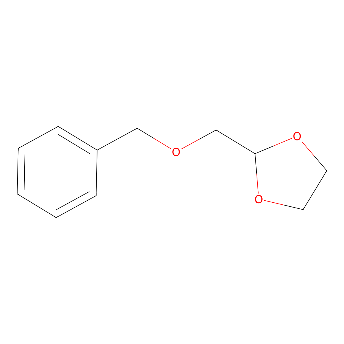 2-((Benzyloxy)methyl)-1,3-dioxolane molecular structure, CAS 71516-48-8