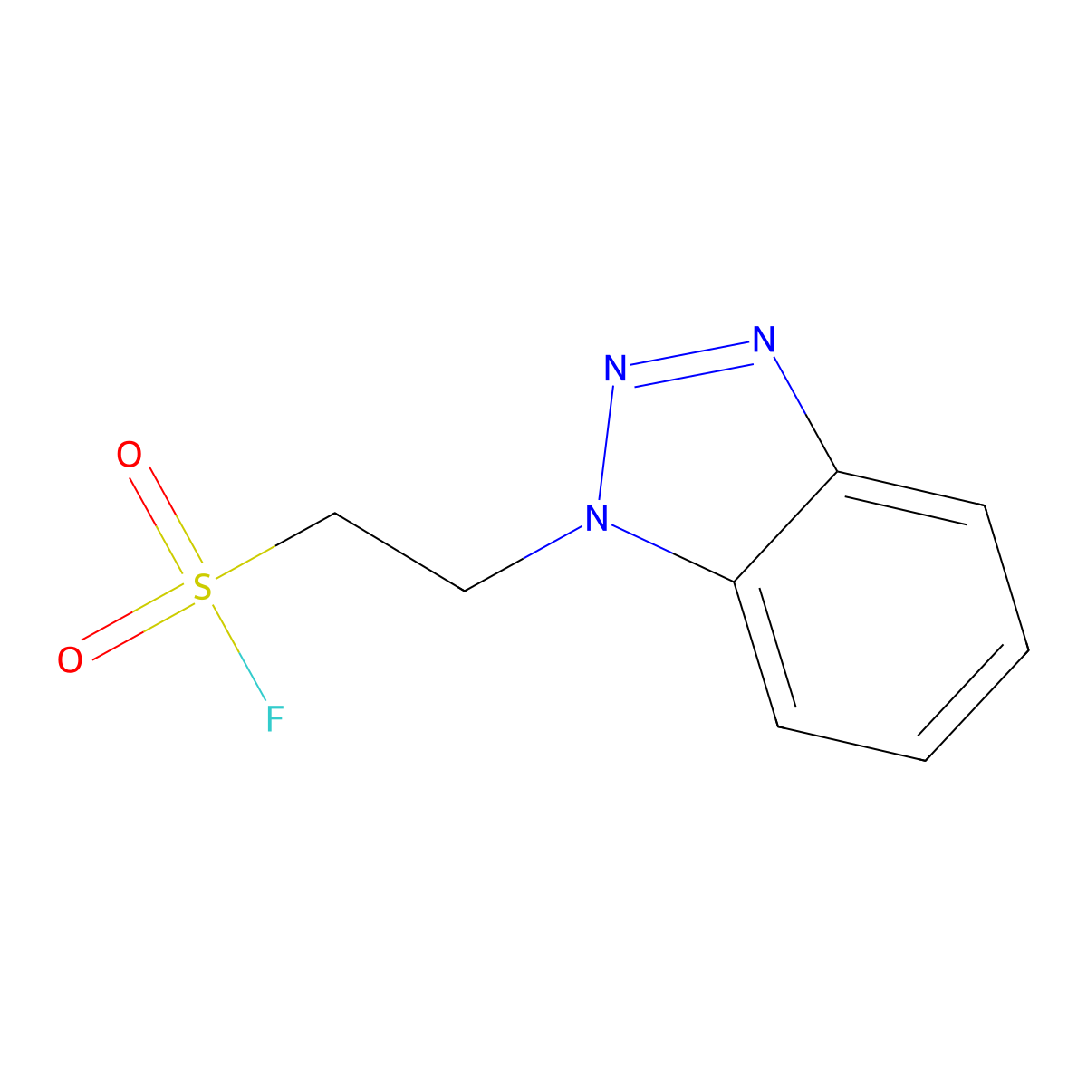2-(1H-1,2,3-benzotriazol-1-yl)ethane-1-sulfonyl fluoride molecular structure, CAS 71517-82-3