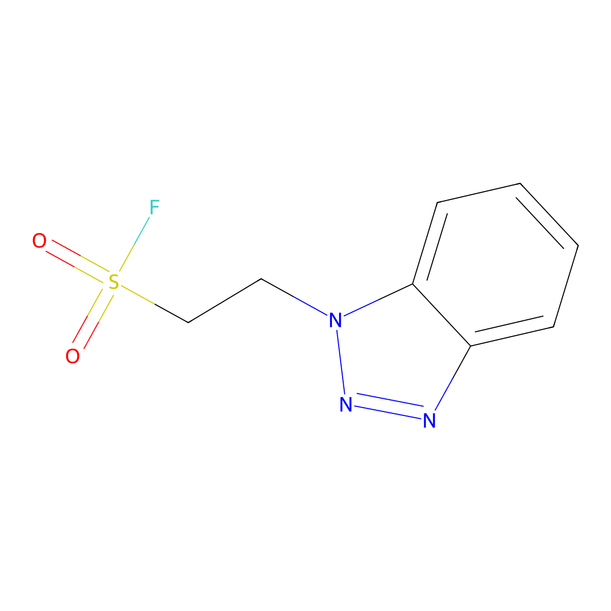 2-(1H-1,2,3-benzotriazol-1-yl)ethane-1-sulfonyl fluoride molecular structure, CAS 71517-82-3