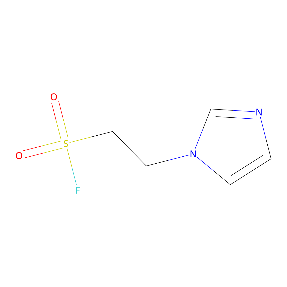 2-(1H-imidazol-1-yl)ethane-1-sulfonyl fluoride molecular structure, CAS 71517-84-5