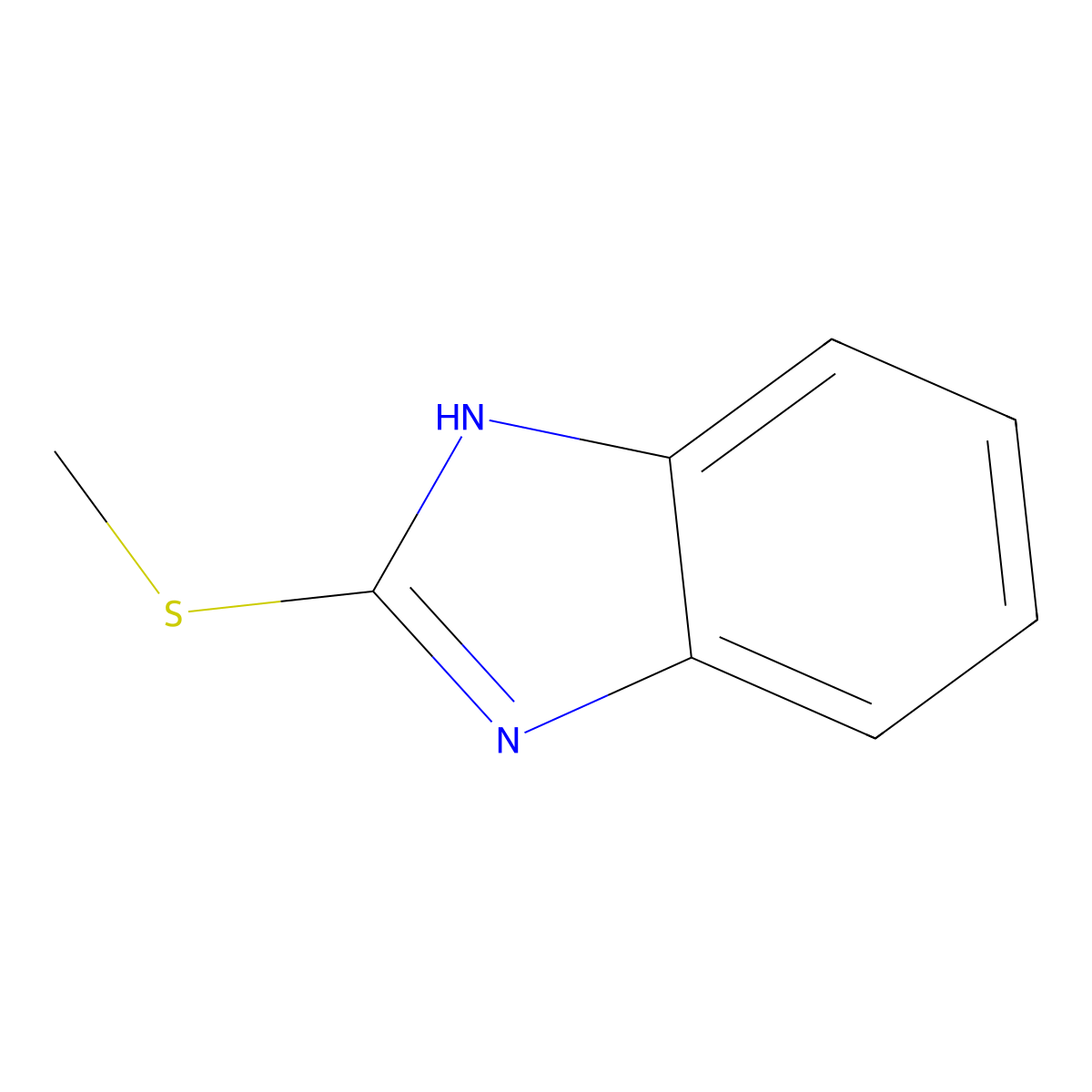 2-(Methylthio)benzimidazole molecular structure, CAS 7152-24-1