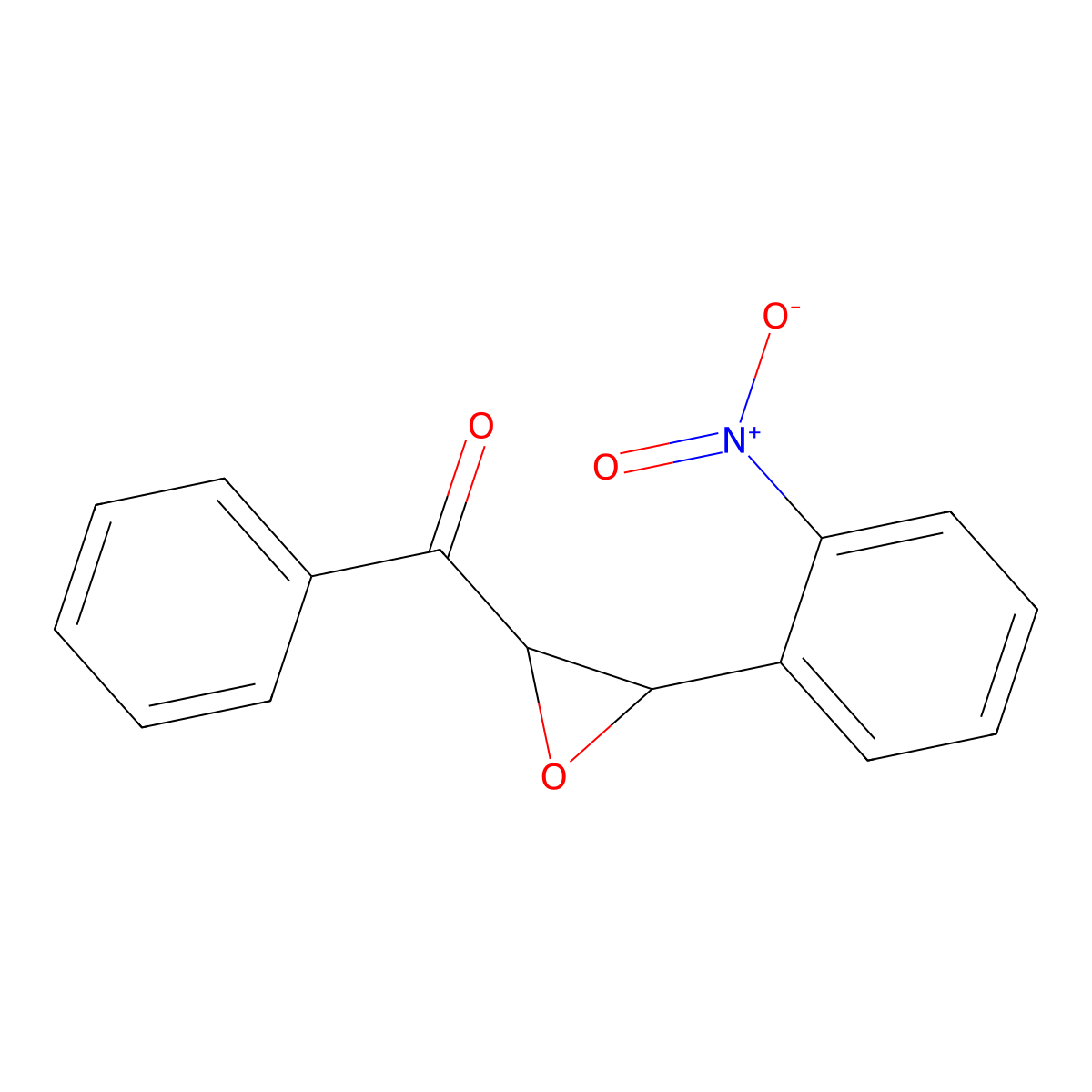 2,3-Epoxy-3-(o-nitrophenyl)propiophenone molecular structure, CAS 7152-68-3