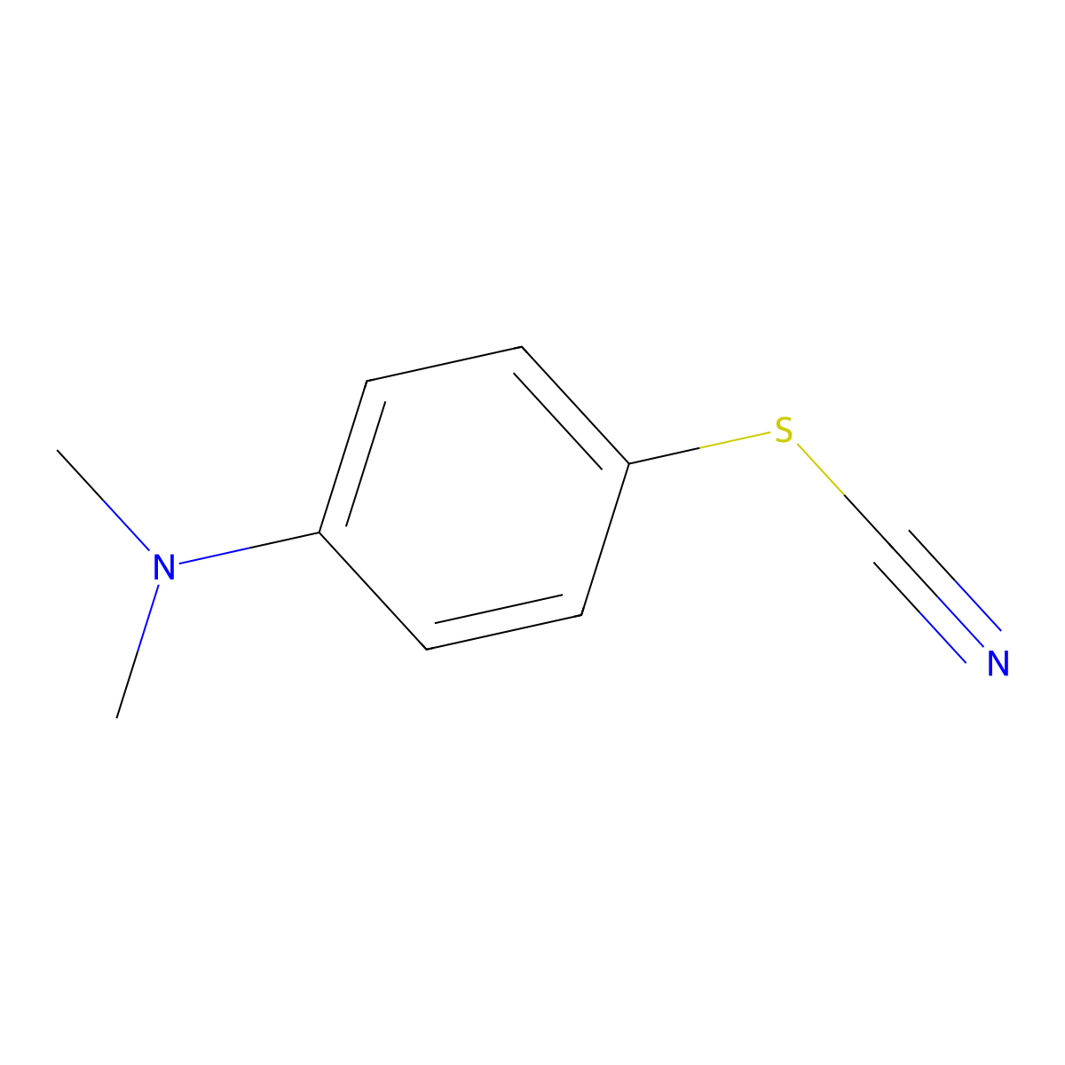 p-Dimethylaminophenyl thiocyanate molecular structure, CAS 7152-80-9