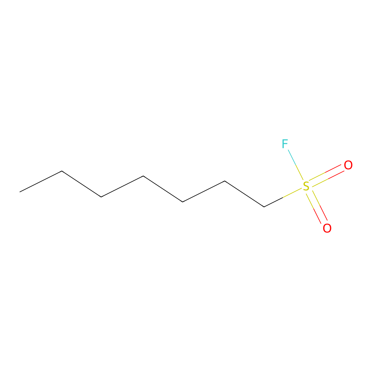 Heptane-1-sulfonyl fluoride molecular structure, CAS 71520-21-3