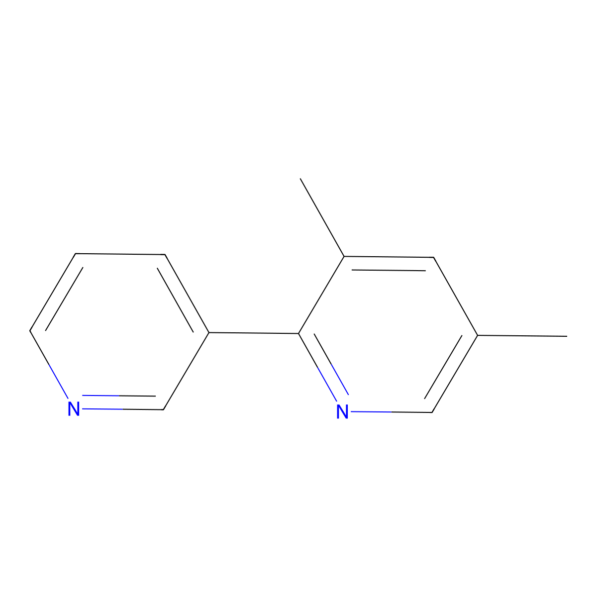 3,5-Dimethyl-2,3'-bipyridine molecular structure, CAS 71523-03-0