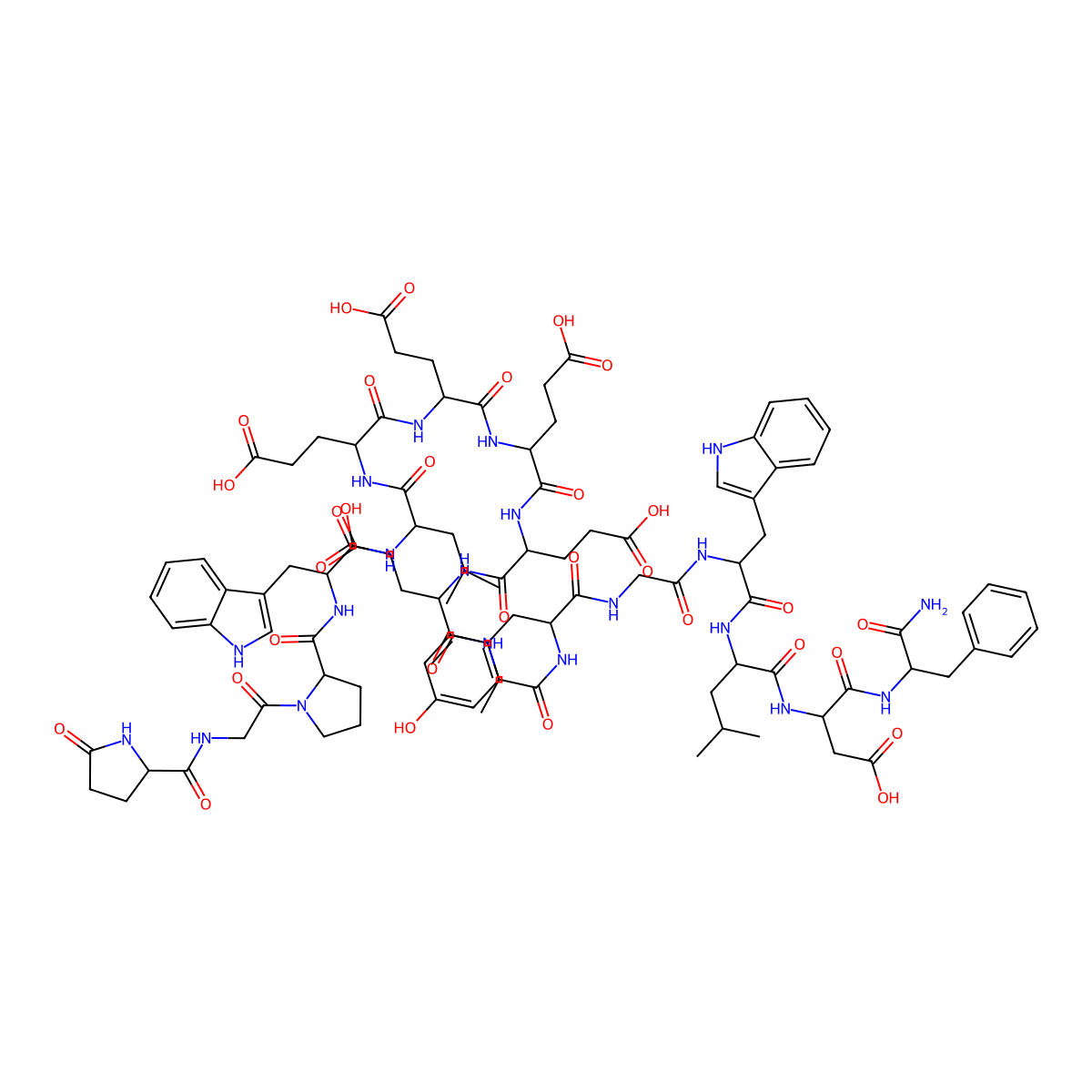 Pyr-gly-pro-trp-leu-glu-glu-glu-glu-glu-ala-tyr-gly-trp-leu-asp-phe-NH2 molecular structure, CAS 71526-06-2