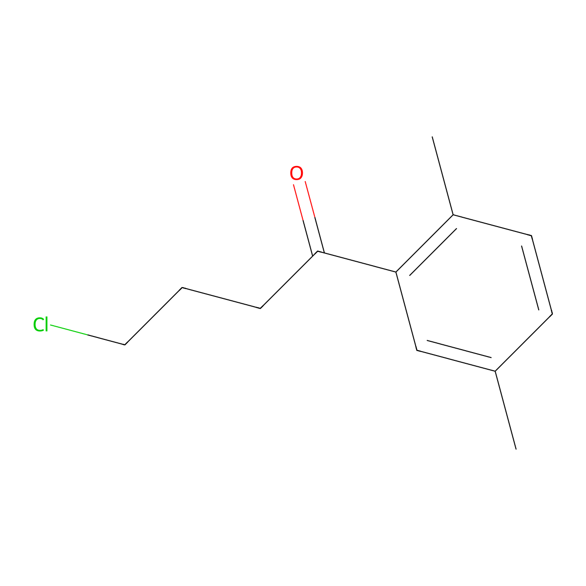 4-Chloro-2',5'-dimethylbutyrophenone molecular structure, CAS 71526-84-6