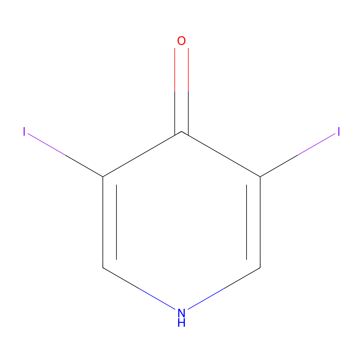 Iopydone molecular structure, CAS 7153-08-4