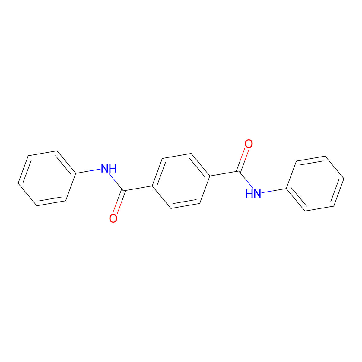 N,N'-Diphenylterephthalamide molecular structure, CAS 7154-31-6