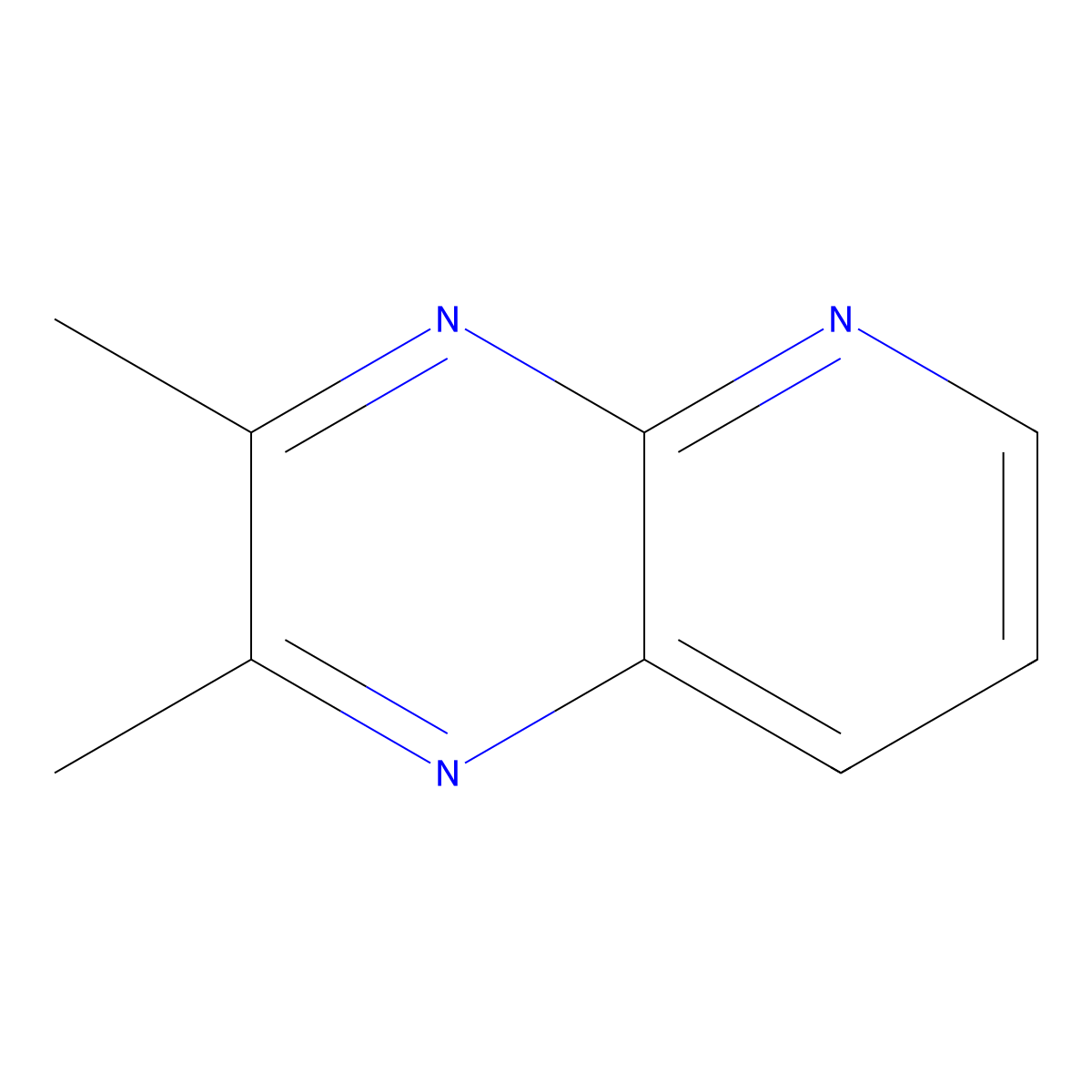 2,3-Dimethylpyrido[2,3-b]pyrazine molecular structure, CAS 7154-32-7