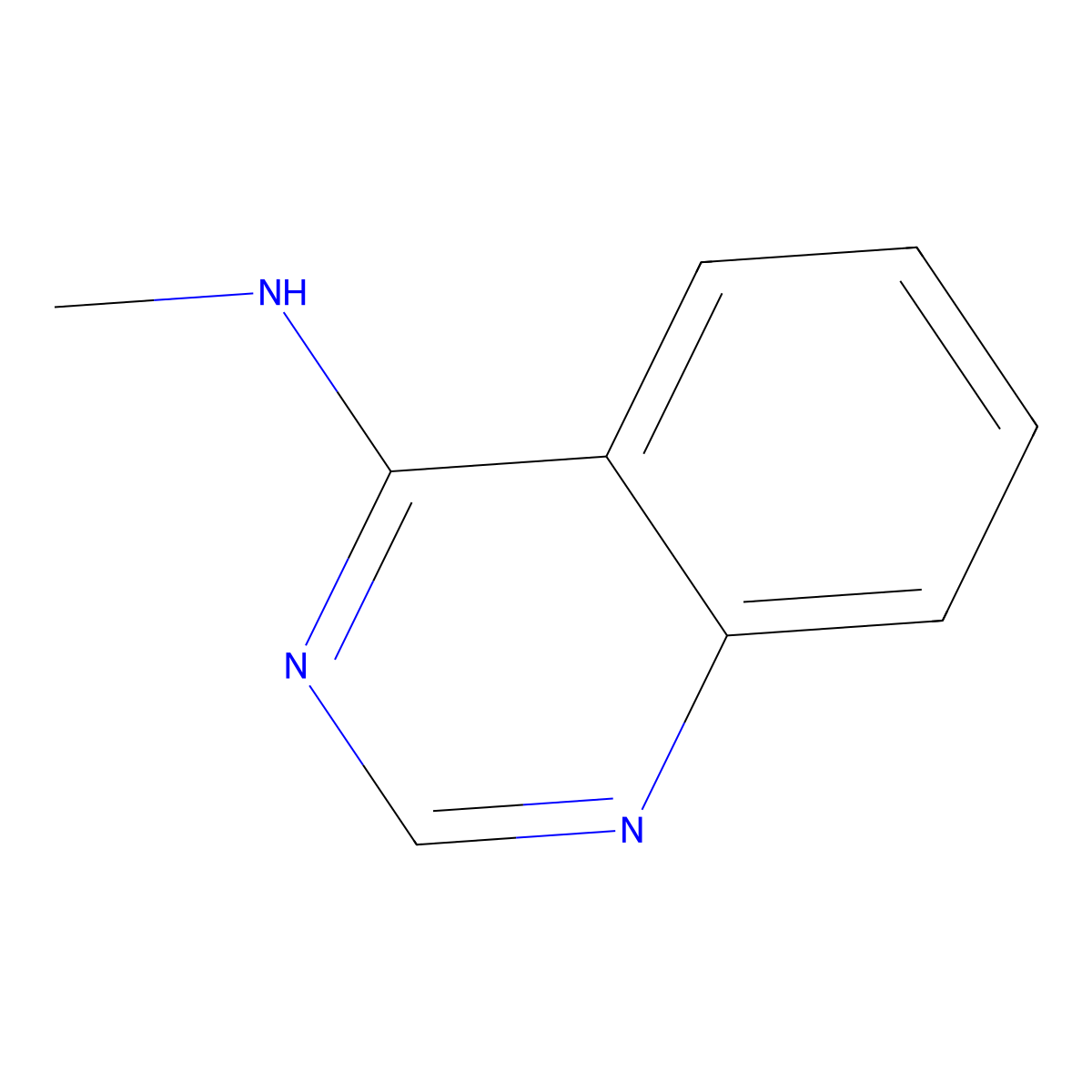 N-methylquinazolin-4-amine molecular structure, CAS 7154-47-4