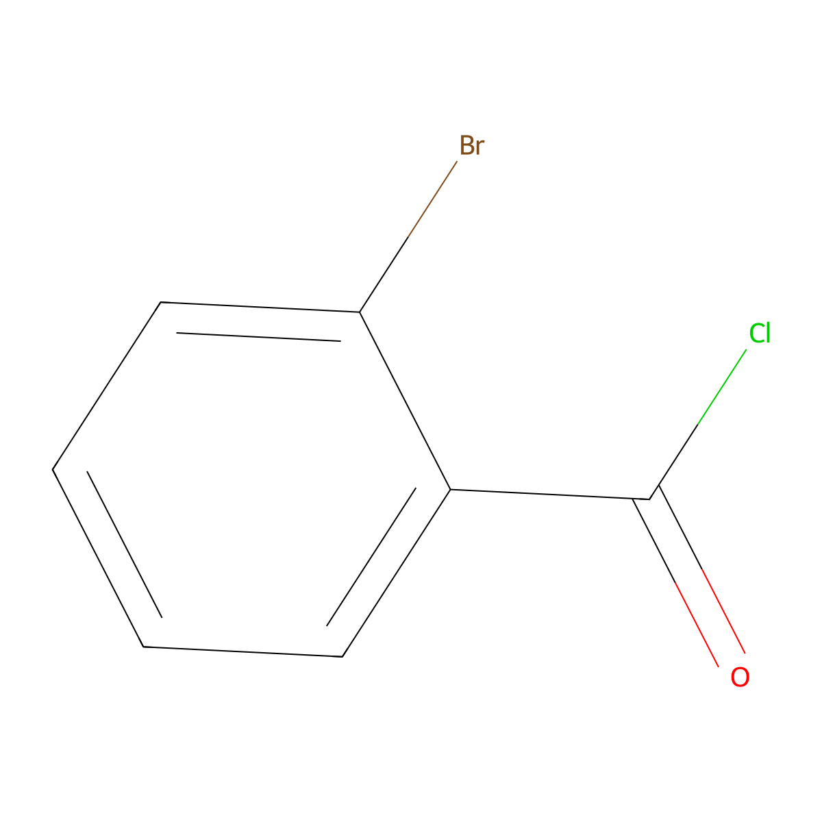 2-Bromobenzoyl chloride molecular structure, CAS 7154-66-7