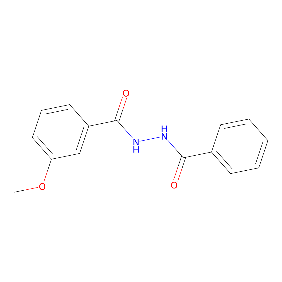 1-Benzoyl-2-(3-methoxybenzoyl)hydrazine molecular structure, CAS 7154-74-7