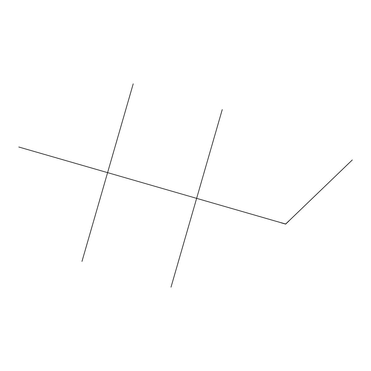 2,2,3,3-Tetramethylpentane molecular structure, CAS 7154-79-2
