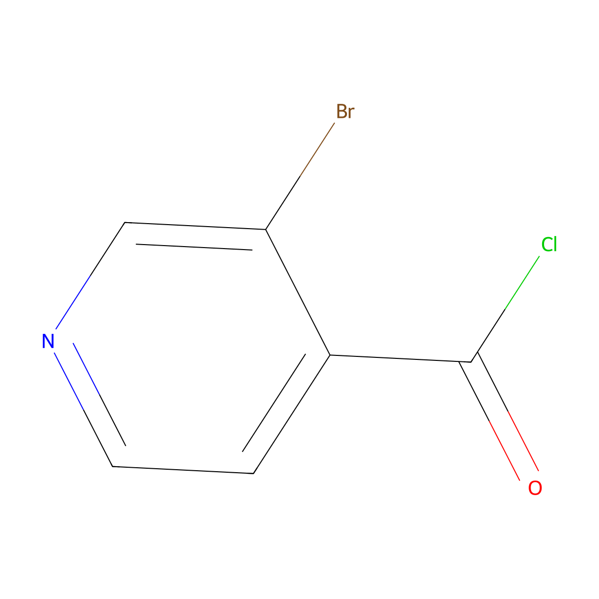 3-Bromopyridine-4-carbonyl chloride molecular structure, CAS 71541-33-8
